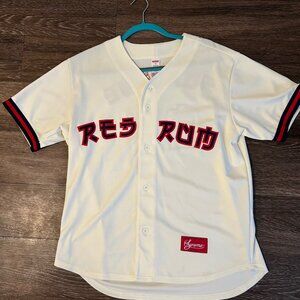 Supreme Red Rum Baseball Jersey (MEDIUM)